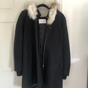 Babaton Italian Wool and Cashmere Coat - BLACK